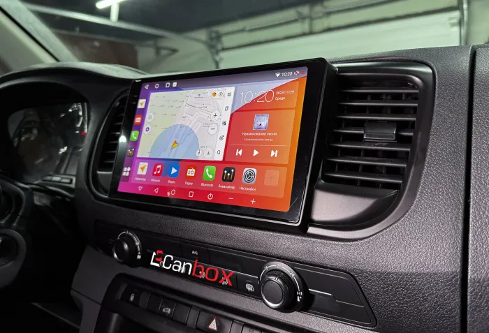 Магнитола для Peugeot Traveller/Expert, Citroen SpaceTourer/Jumpy, Opel Zafira Life/Vivaro - Kuberg QLed+2K, Android 14, TS105, Быстрейшая, CarPlay, SIM-слот
