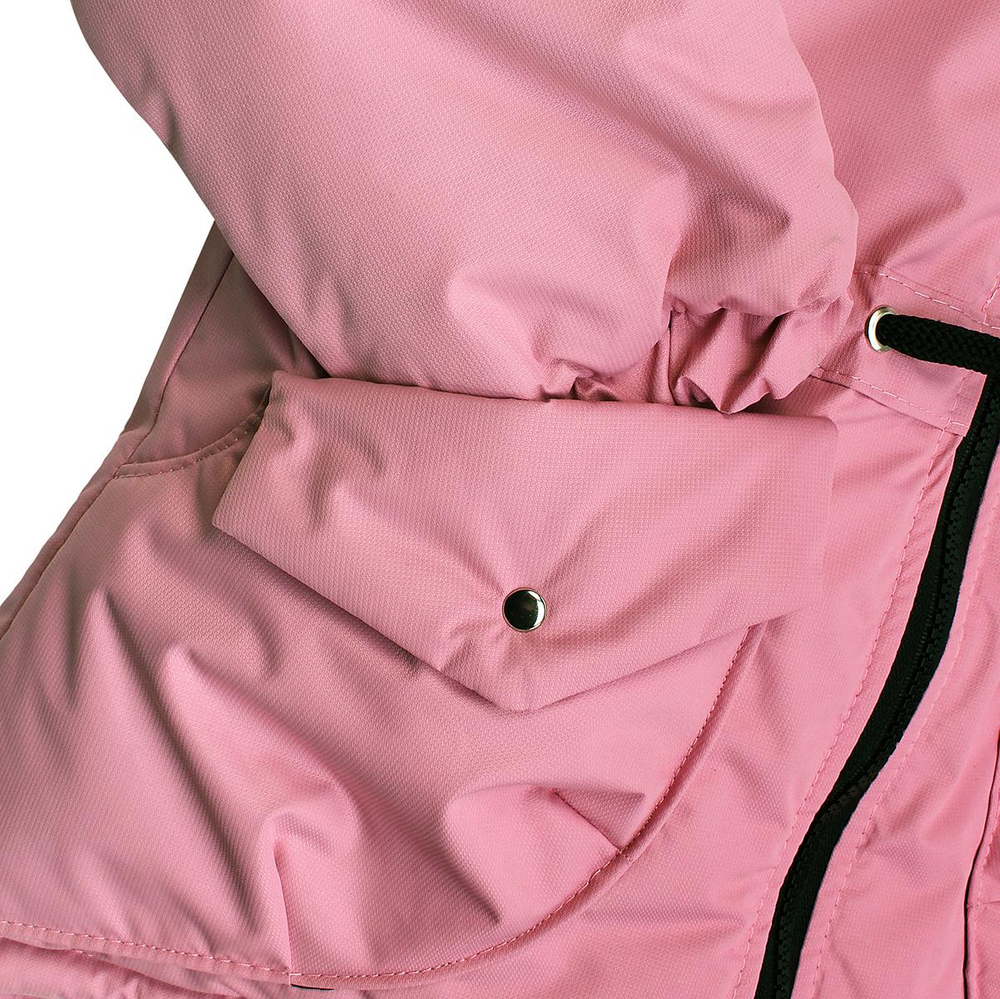 Парка для девочек 2701-07 мембрана р.104-110 роз. (Ириска)