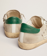 Кеды Golden Goose 'Superstar' Мужские In pale silver mesh with gray suede star