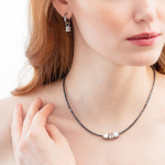 Колье Coeur de Lion Anthracite-Silver 2040/10-1224
