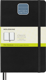 Блокнот Moleskine Classic Expended (QP062EXP) Large 130х210мм 400стр. нелинованный твердая обложка черный