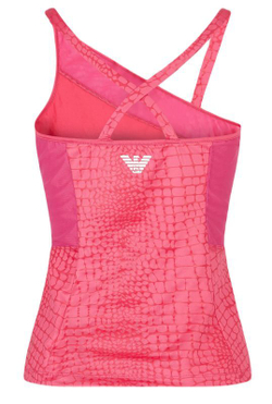 Женский топ теннисный EA7 Woman Jersey Tank - fancy pink yarrow