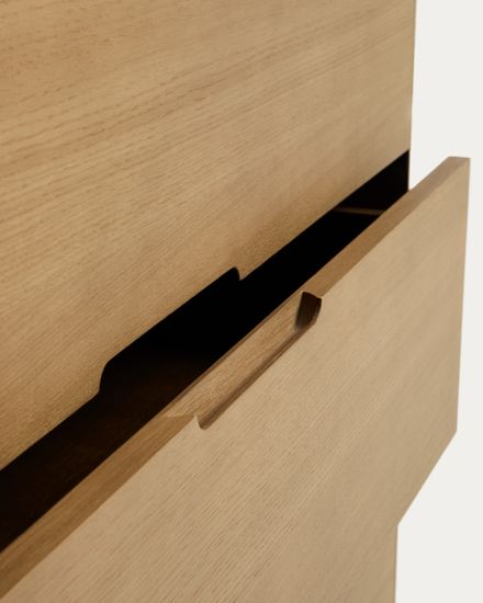 Комод Arelida из дуба со светло-коричневой отделкой, 100 x 80 см