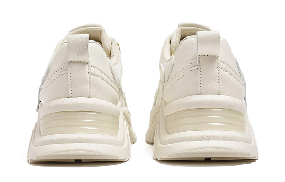 RENBEN Low top Chunky Sneakers Women"s Beige