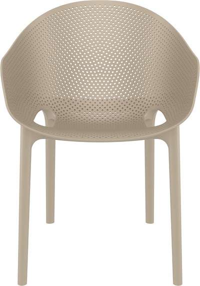 Стул пластиковый Sky Pro бежевый