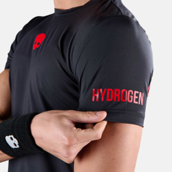 Мужское теннисное поло Hydrogen Tech Panther T-Shirt Men - Black, Red