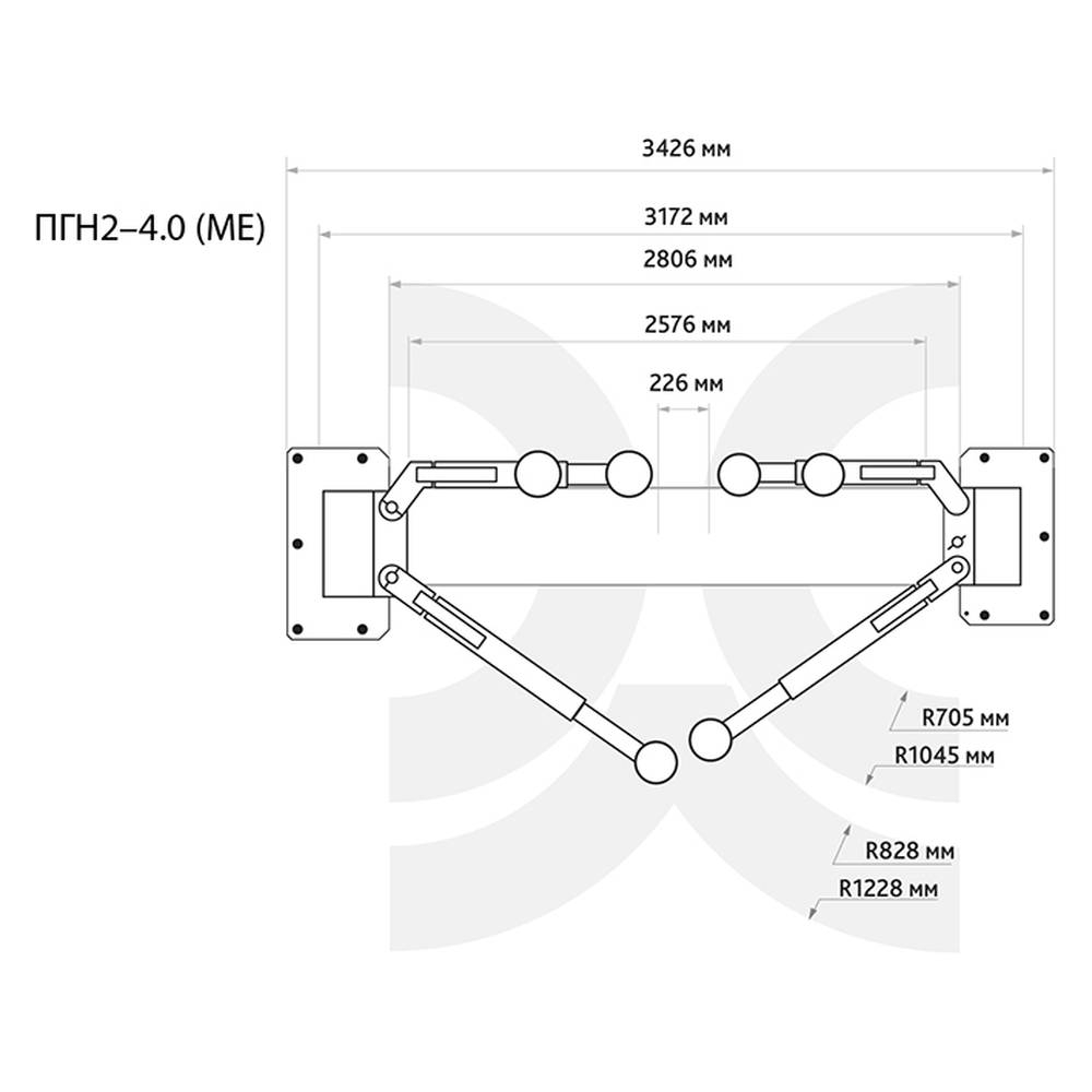 Подъемник 2-х стоечный, 4 т., ПГН2-4.0 (МЕ) 380В