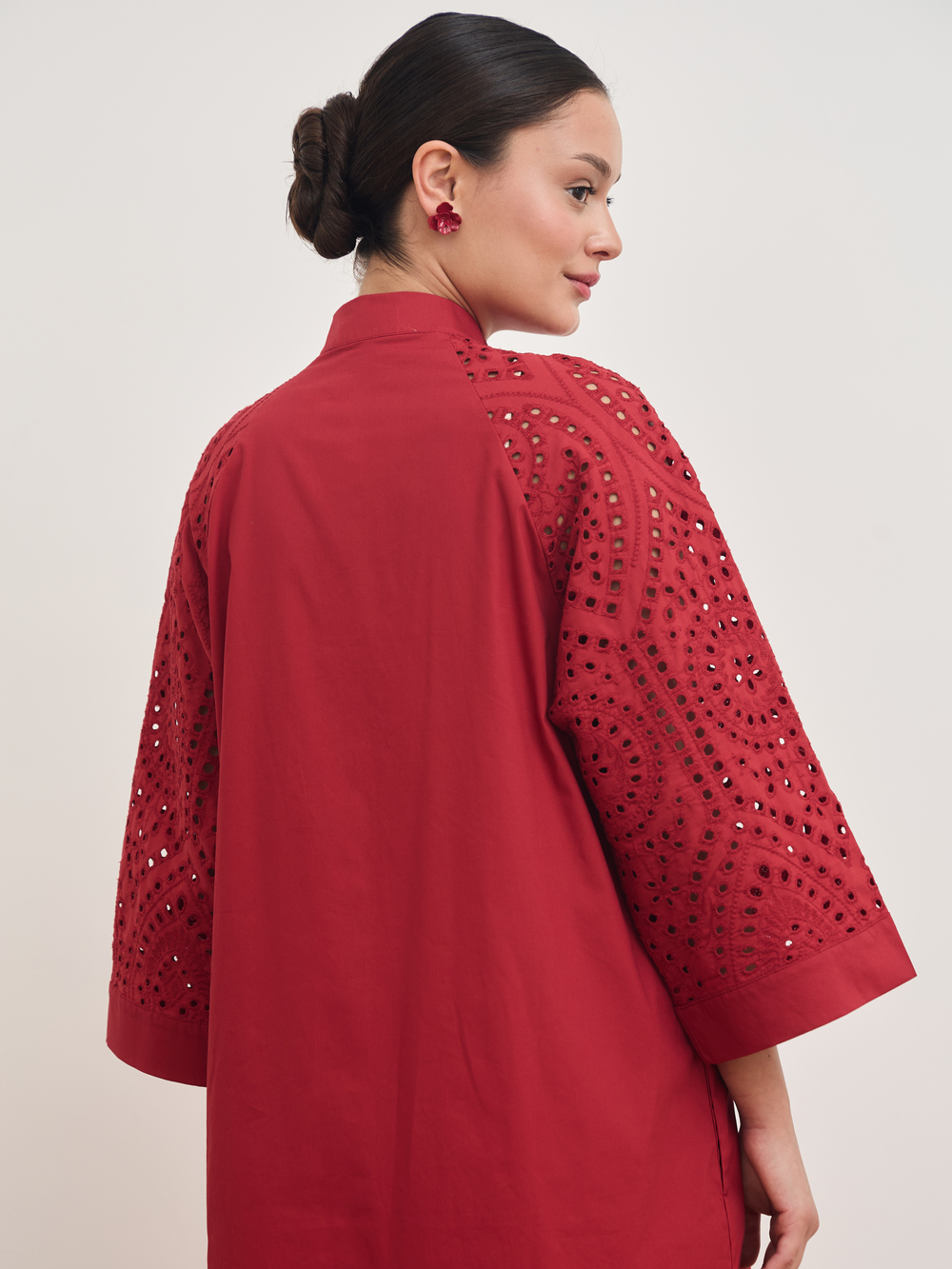 Платье кимоно ажурное