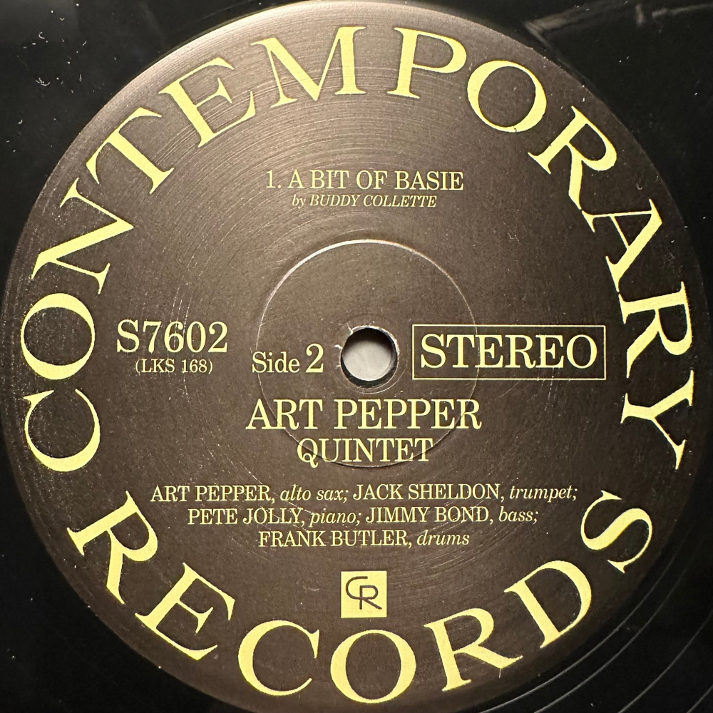 Art Pepper Quintet ‎– Smack Up (США 2009г.) 2х12", 45 RPM