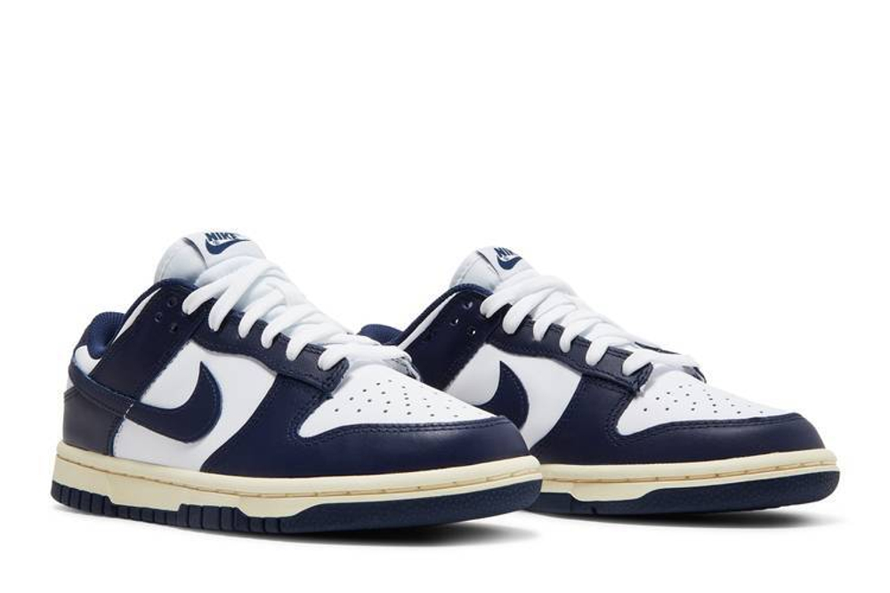 Кроссовки Nike Dunk Low "Midnight Navy And White" (Женская размерная сетка)