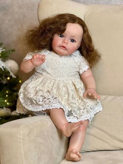 Кукла Реборн мягконабивная 60см в пакете (FA-594)