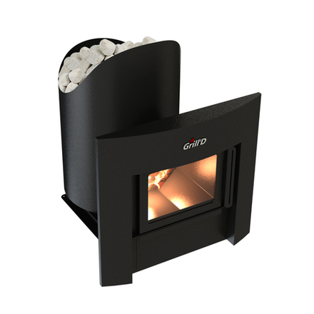 Дровяная банная печь Grill'D Aurora 160 Window (дверца со стеклом)