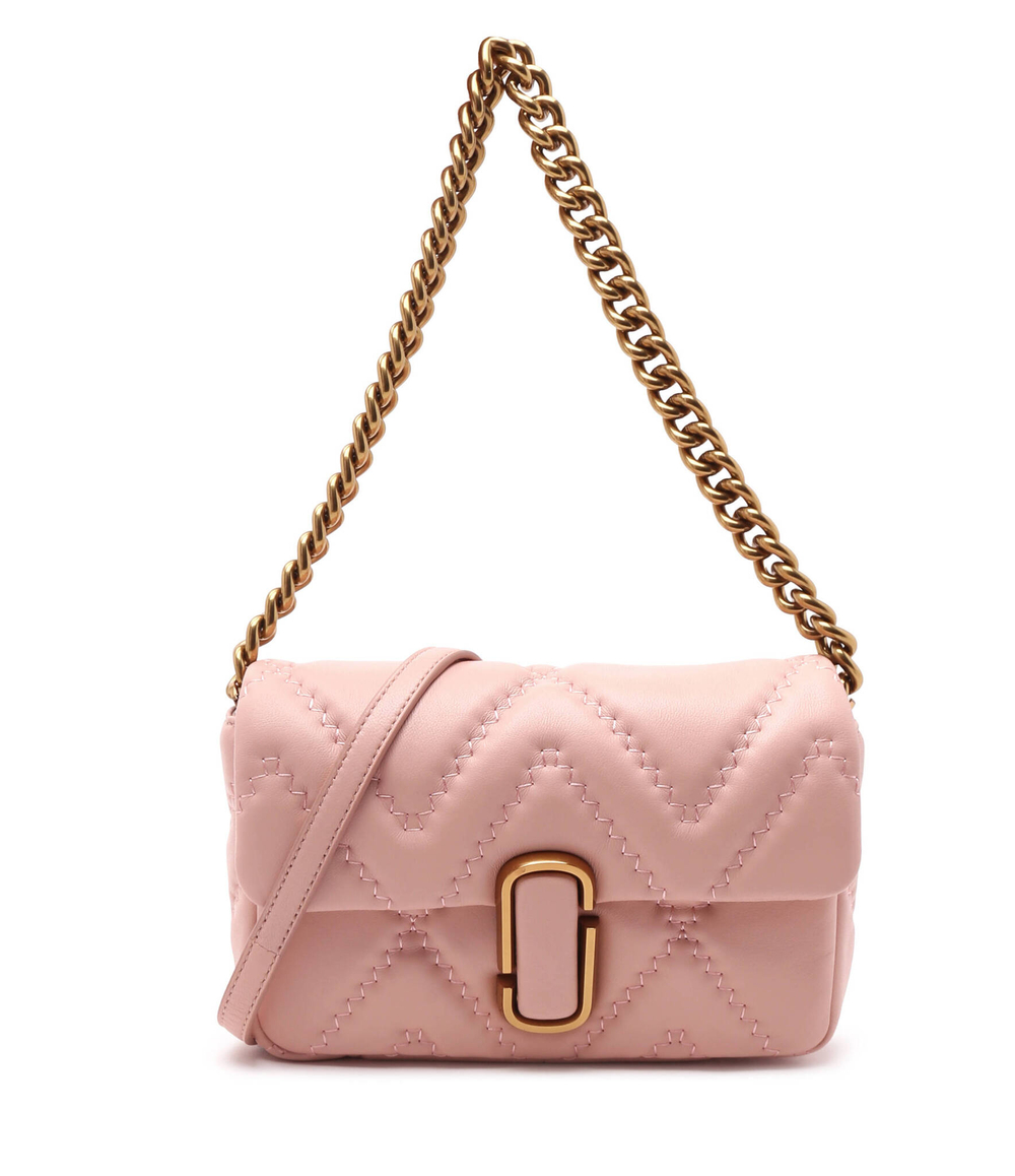 Кожаная сумка через плечо THE QUILTED J MARC Marc Jacobs - розовый(2S3HSH007H03)