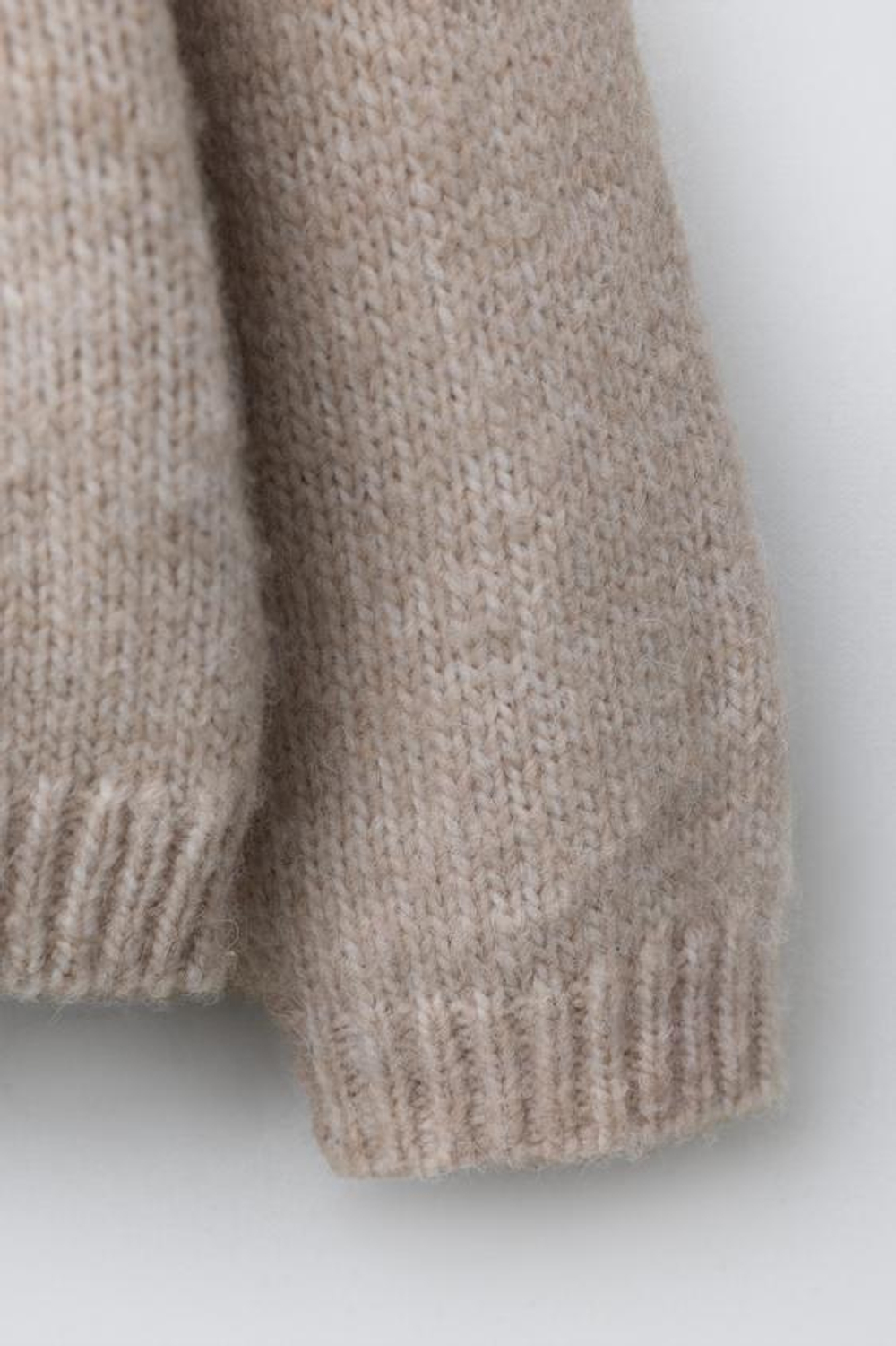 ZARA ЖАККАРДОВЫЙ ТРИКОТАЖНЫЙ СВИТЕР, РЫЖЕВАТО-КОРИЧНЕВЫЙ