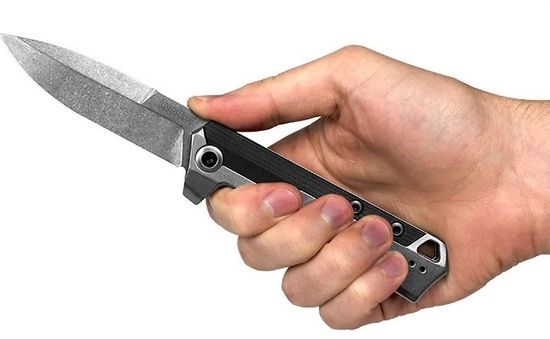 Складной нож KERSHAW Oblivion 3860 c клинком из стали 8Cr13MoV, рукоять Stainless Steel