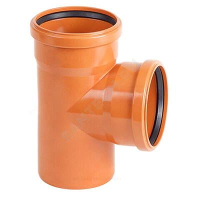 Тройник PP-B коричневый Дн 110х110х87,5гр б/нап в/к VALFEX 34110110