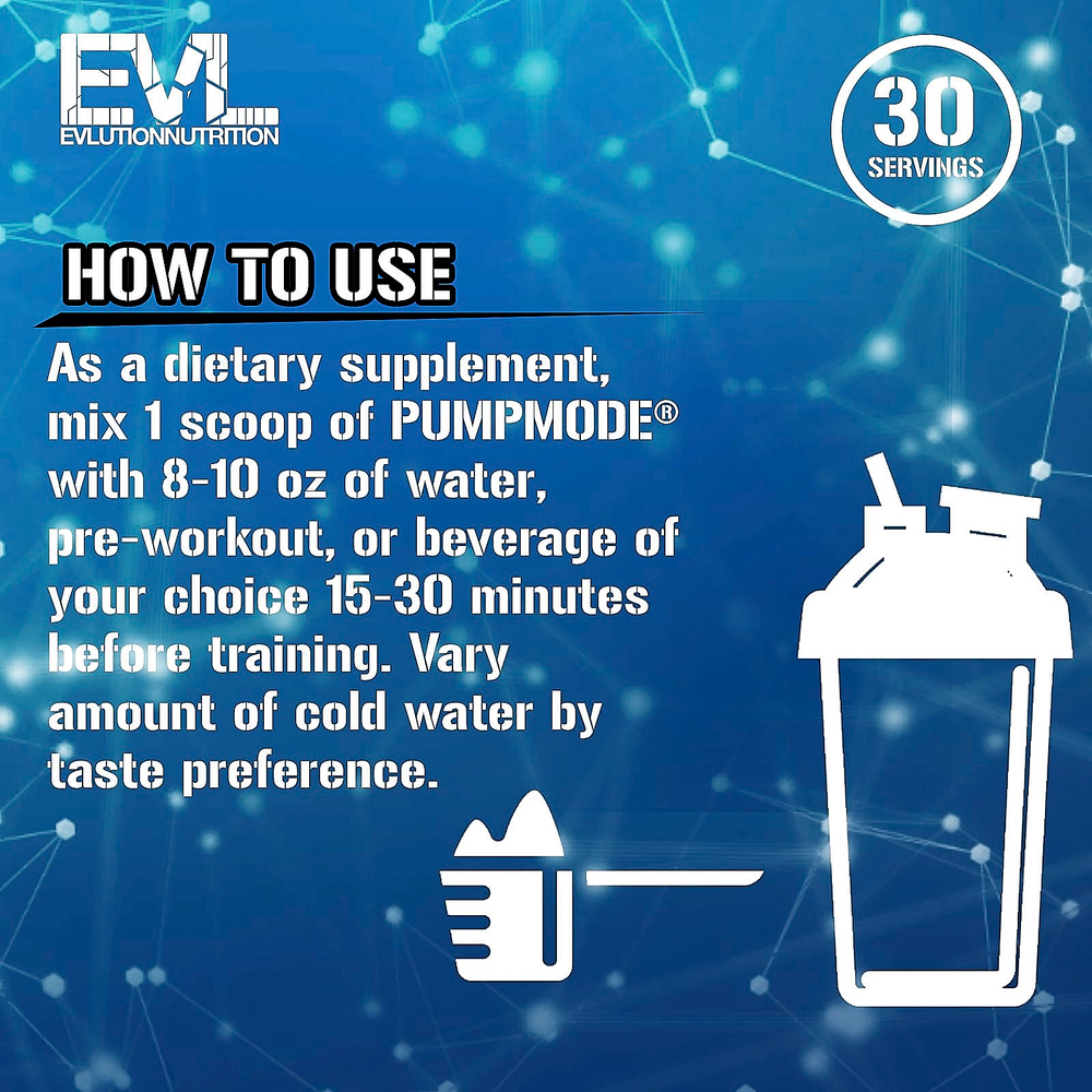 EVLution Nutrition, PumpMode®, Non-Stimulant Pump Accelerator, яростный виноград, 174 г (6,14 унции)