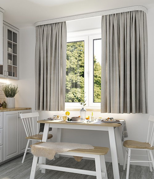 Комплект штор Legrand Сканди стальной 1300х1500 мм