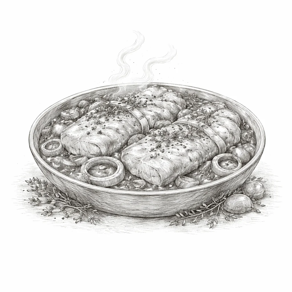 Треска мурманская тушеная