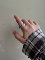 Кольцо Акварель, стекло