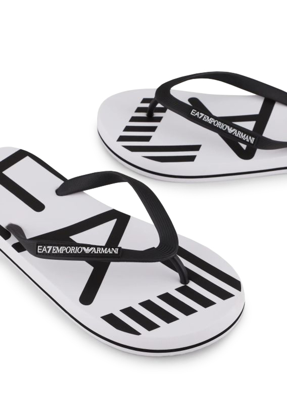Сланцы EA7 Unisex Plastic Shoes Beachwear - white/black