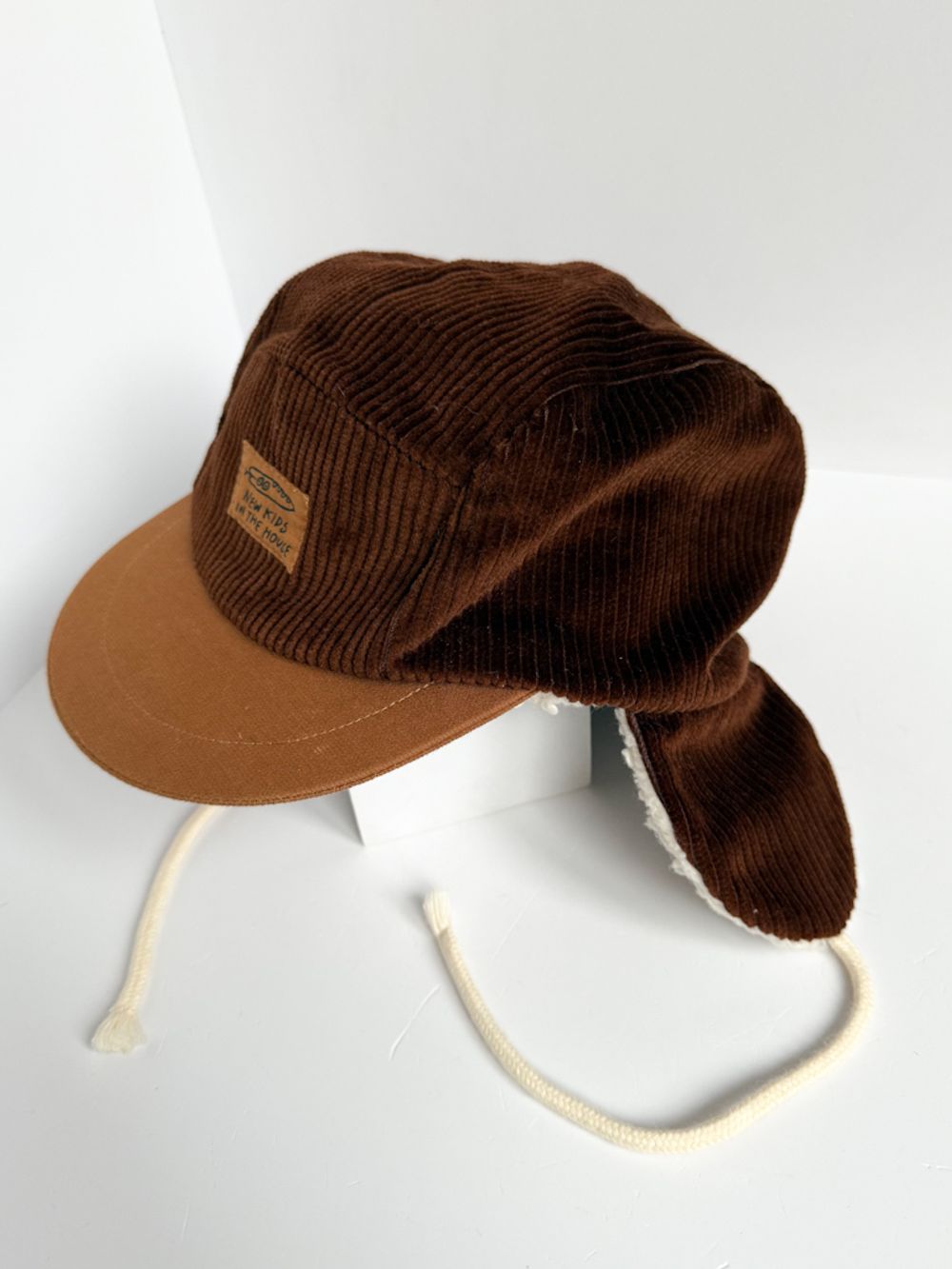 Вельветовая шапка с утеплением New Kids in the House, 98