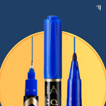 Маркер для CD/DVD DELI "Mate" перманентный двухсторонний, 0,5-1,0 мм, синий