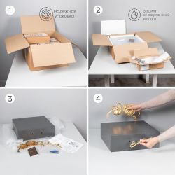 Тумба прикроватная Monstera Deliciosa (Монстера) подвесная Айс