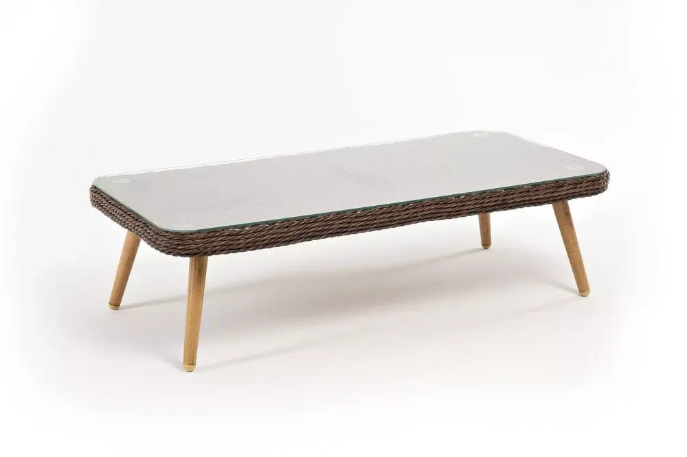 "Прованс" столик журнальный из ротанга, цвет коричневый