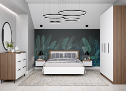 МС Роза Тумба прикроватная Орех Франклин/Ройс Белый софт, ДСВ Мебель