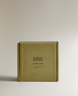 Zara Home Свеча ароматическая Floral Beyond 170 г, растительный воск, аромат цветочный, Розовый