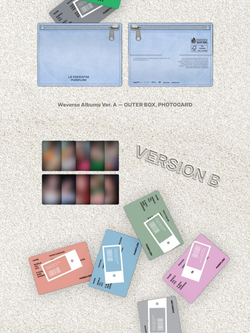 (ПРЕДЗАКАЗ) Альбом LE SSERAFIM - PUREFLOW PT.1 2nd Studio Album WVS ALBUMS 2 Version SET