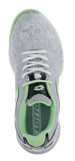 Мужские кроссовки для Падел Lotto Superrapida 200 III - all white/green apple neon