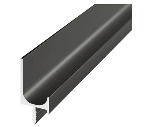 Ручка-профиль торцевая L-line, 5000мм, графит матовый, AQ