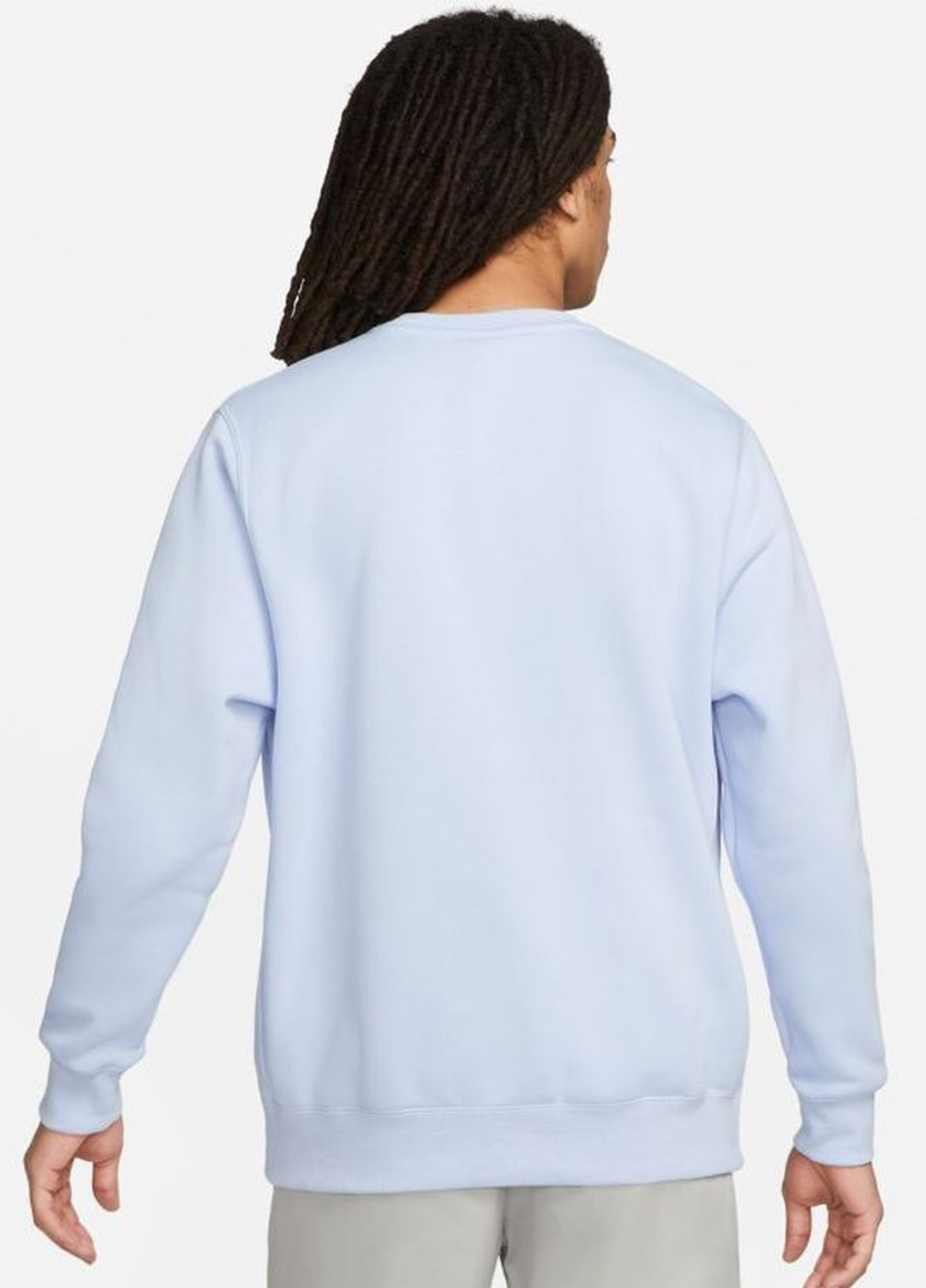 Мужская теннисная кофта Nike Swoosh Club Crew M - light marine/white