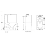 Унитаз компакт WeltWasser Salzbach 011 GL-WT 10000011688 с бачком и сиденьем Микролифт