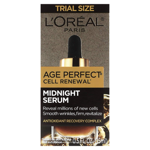 L'Oréal, Age Perfect Cell Renewal, полночная сыворотка, пробный объем, 15 мл (0,5 жидк. унц.)