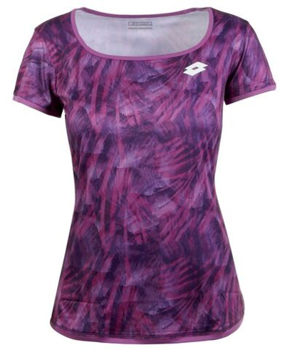 Футболка для девочки теннисная Lotto Top Ten G Tee PRT PL - purple willow