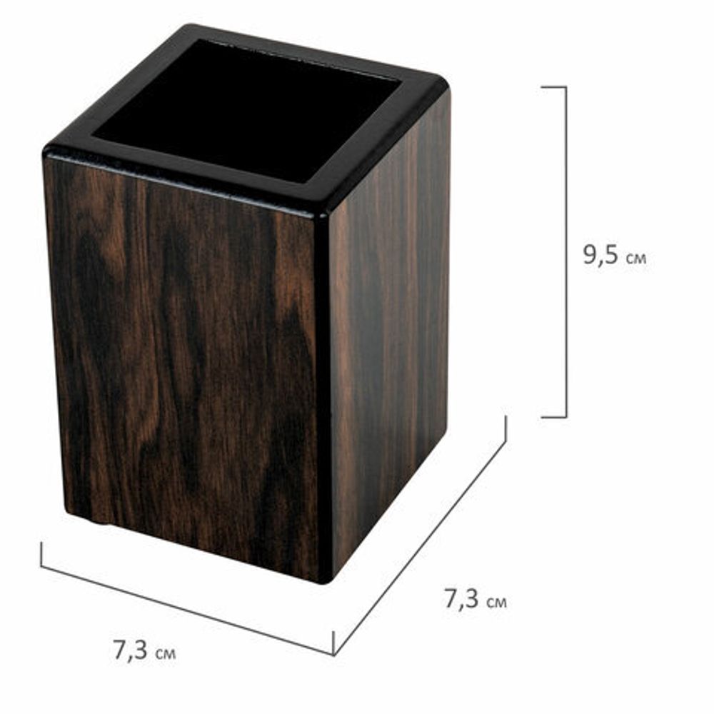 Набор настольный GALANT "Blackwood" из дерева 8 предметов цвет "чёрное дерево" (238165) 5