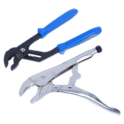 KING TONY (9-40102GP) Набор переставные клещи и зажим, ложемент, 2 предмета