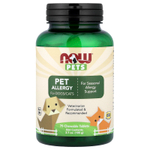 NOW Foods, Pets, против аллергии, для кошек и собак, 75 жевательных таблеток