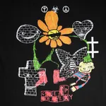 Футболка Creepy Clothing Цветочная Черная