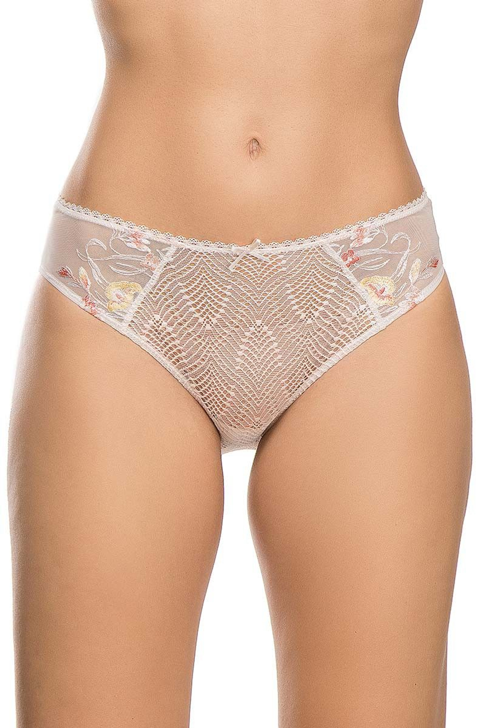 Трусы-слипы Ashley с цветочной вышивкой (Размер: 48) (Цвет: черный)