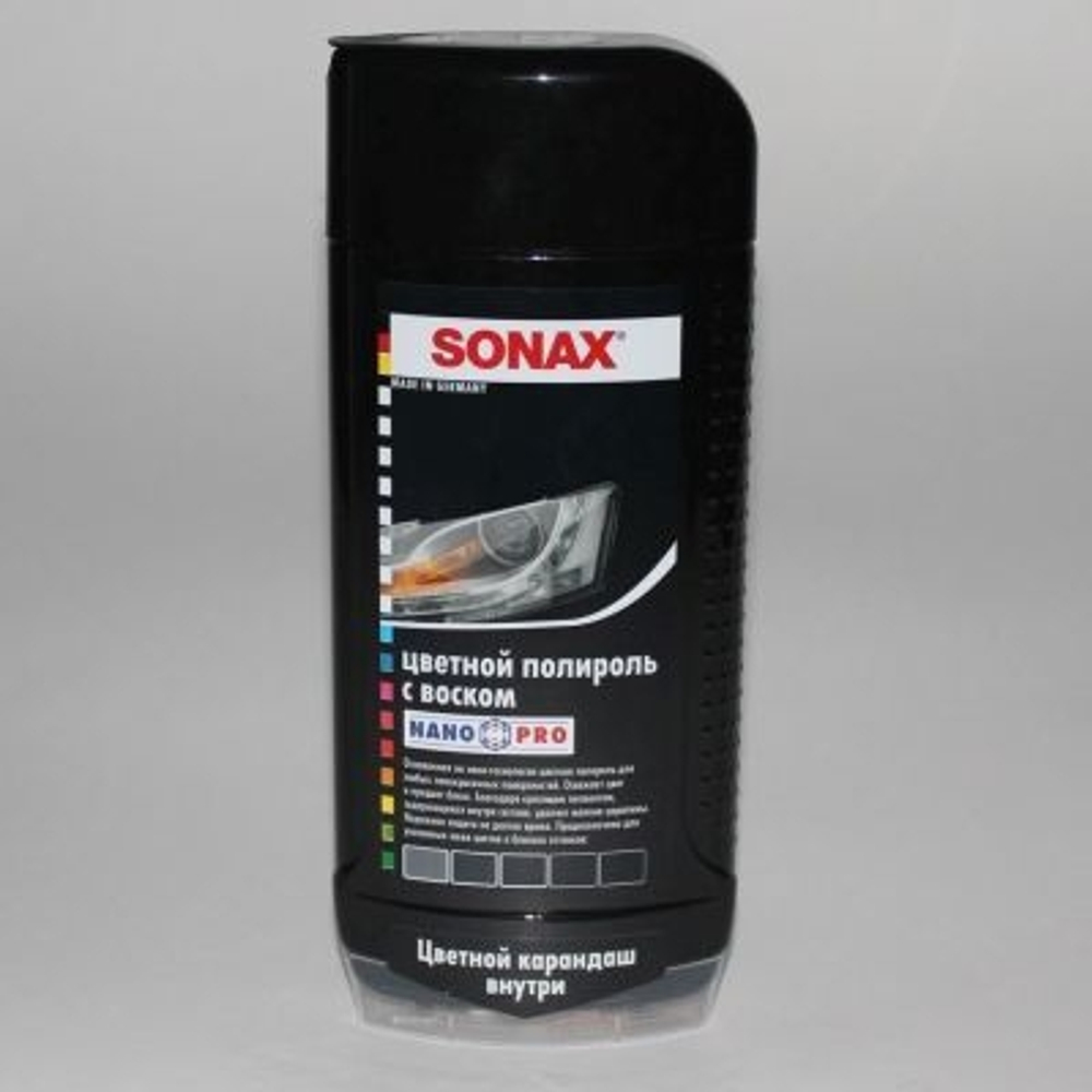 298200 SONAX Цветной воск "Черный блеск"(черный) 0,5 л