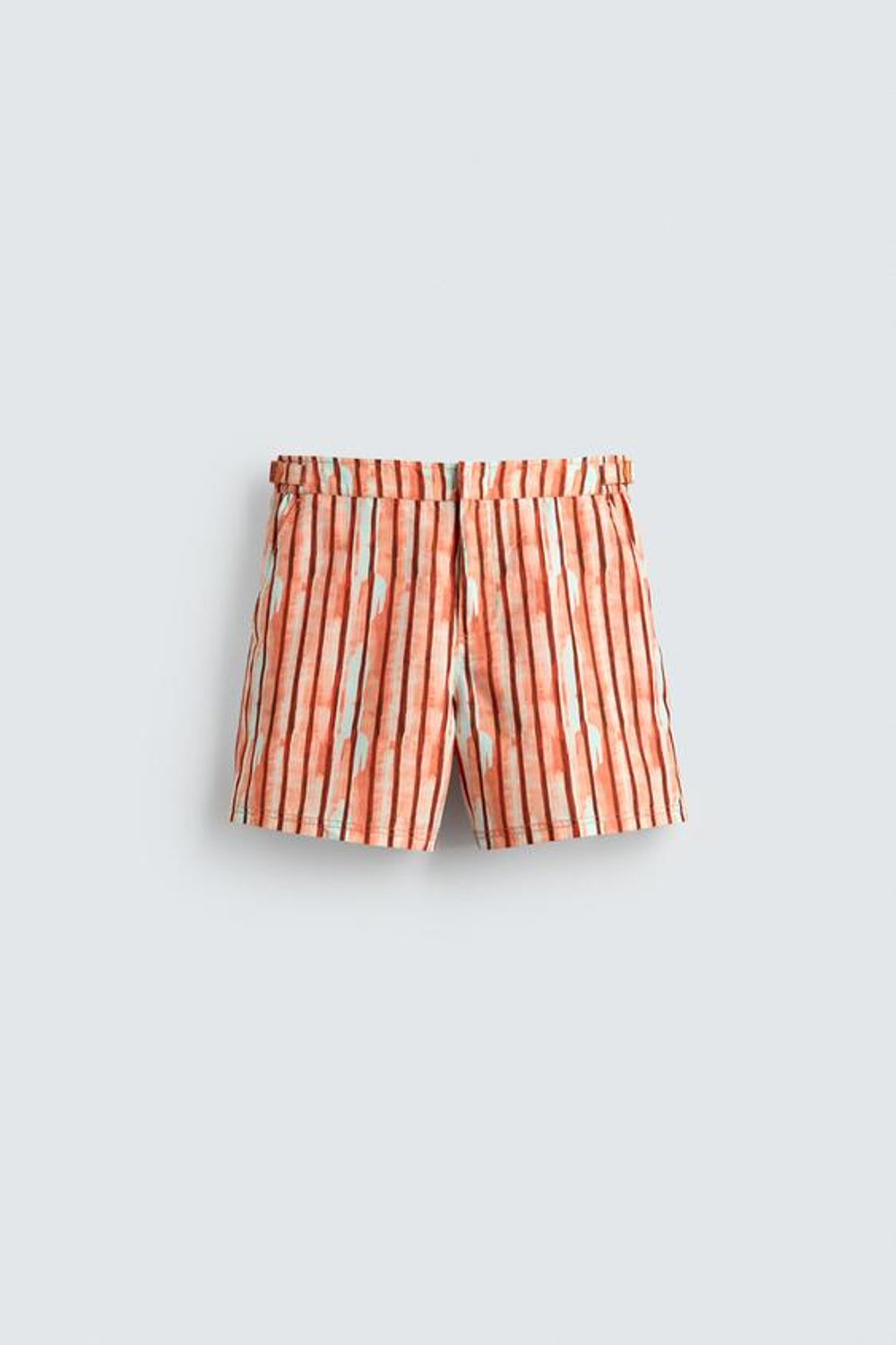 ZARA ПОЛОСАТЫЕ ПЛАВКИ, ОРАНЖЕВЫЙ