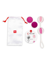 Вагинальные шарики разного веса Geisha Balls 2 (4 шарика) (Цвет: розовый, фиолетовый, белый)