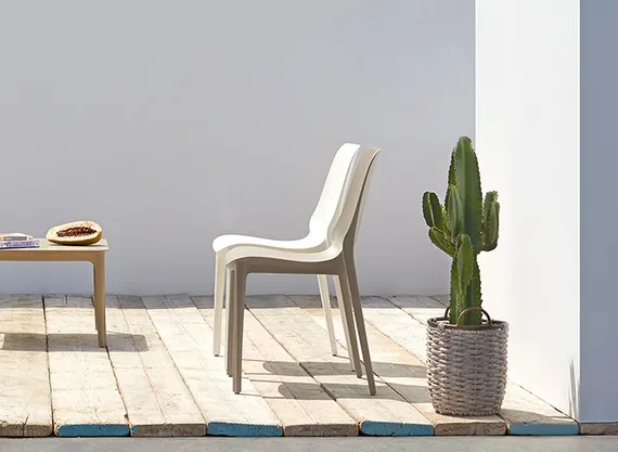 Стул пластиковый Ginevra, тортора