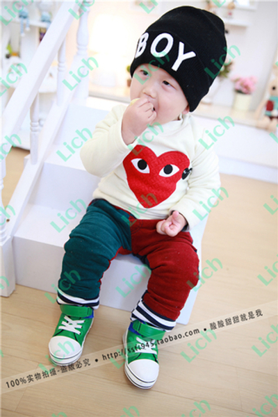 Кофта утепленная детская с аппликацией сердца