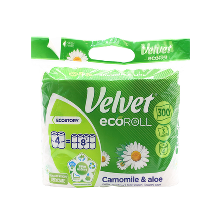 Туалетная бумага Velvet Eco ROLL