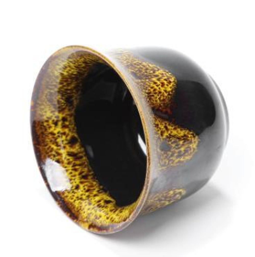 241019b Пиала желтая, 50 мл., керамика